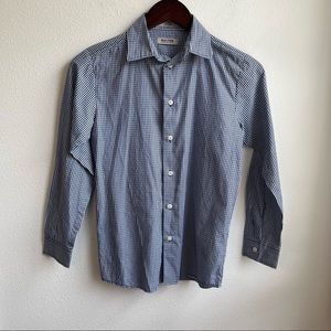 Kenneth Cole Reaction Navy and White Kids Button Down Shirt